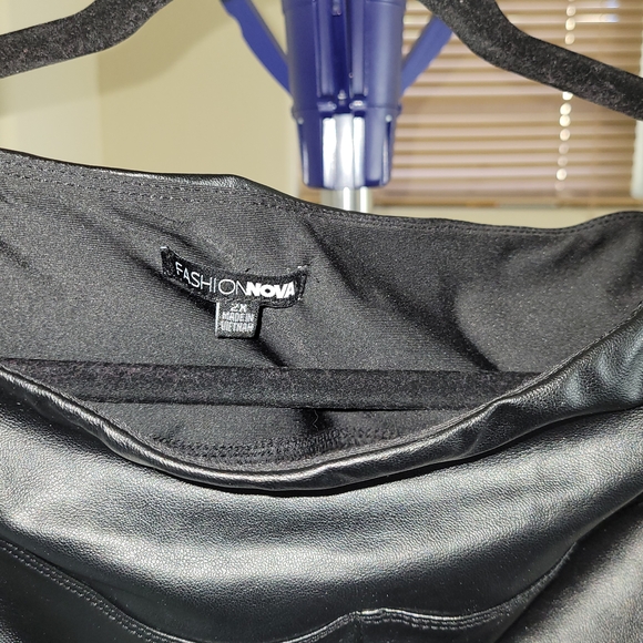 Fashion Nova Pants - Fashion Nova Black Faux Leather Pants